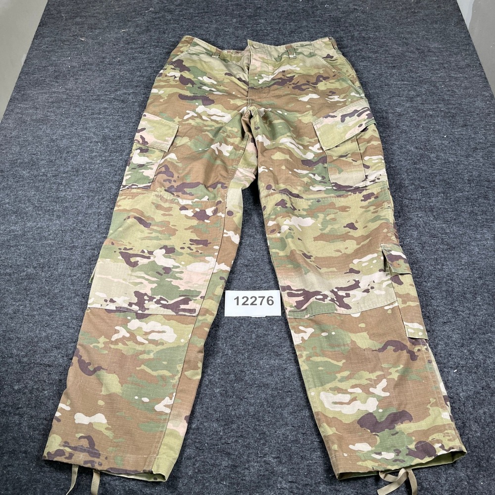 US Army OCP Military Combat Cargo Trouser Mens M Multicolor Camouflage Ripstop